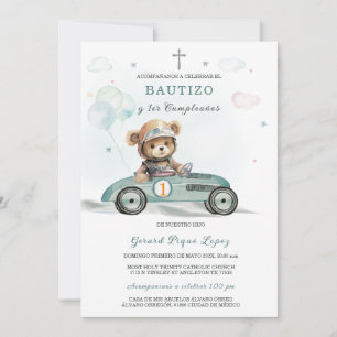 Invitation De Bautizo Y Primer Añito