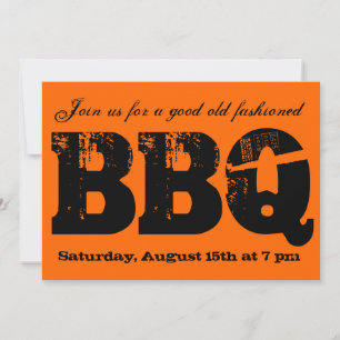 Invitation de BBQ
