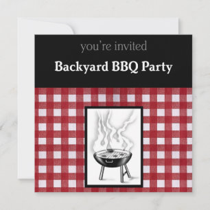 Invitation de BBQ de jardin