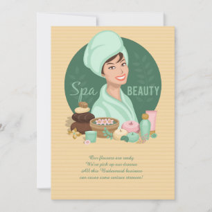 Invitation de beauté spa