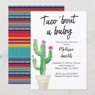 Invitation de bébé d'accès de taco de baby shower