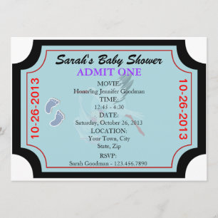Invitation de bébé garçon Admettre un Customisé