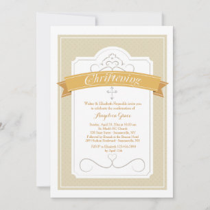 Invitation de bénédiction de baptême