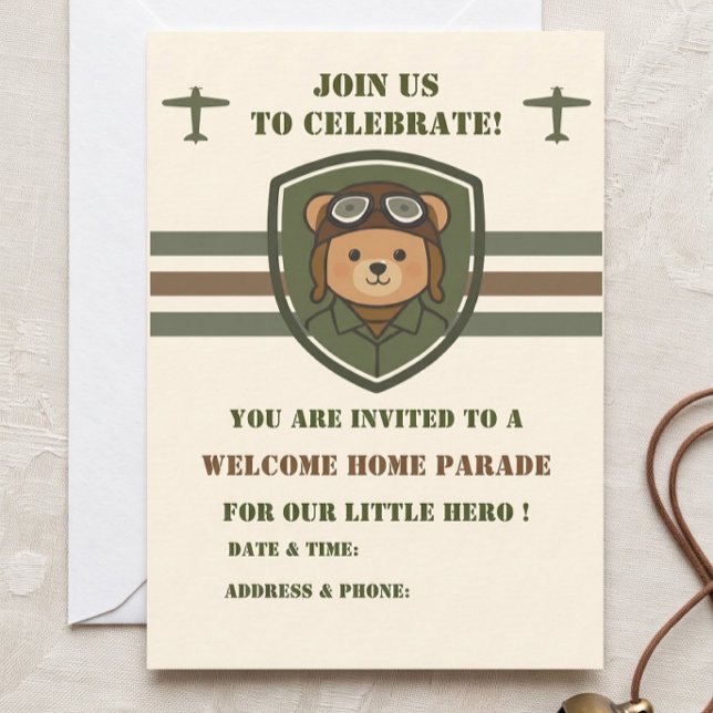 Invitation de bienvenue à la maison pour l'ours av (Créateur téléchargé)