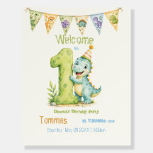 Invitation de bienvenue pour un 1er anniversaire s