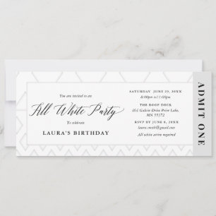 Invitation de billet d'anniversaire de fête tout e