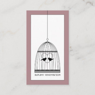 Invitation de billet de Baby shower de cage cardia