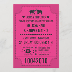 Invitation de billet de carnaval