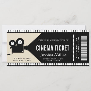 Invitation de billet de cinéma