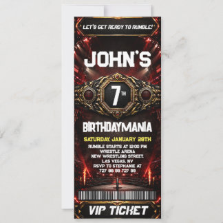 Invitation de billet de fête d'anniversaire de lut