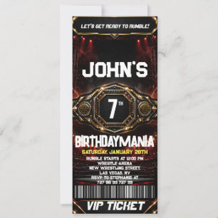 Invitation de billet de fête d'anniversaire de lut