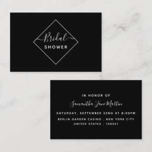 Invitation de billet de Fête des mariées Diamond n