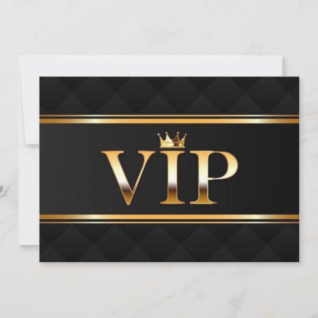 Invitation de billet de fête VIP (Devant)