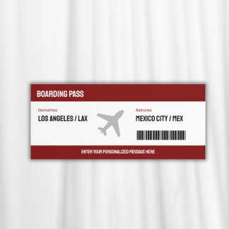 Invitation de billets de l'avion du pass surprise