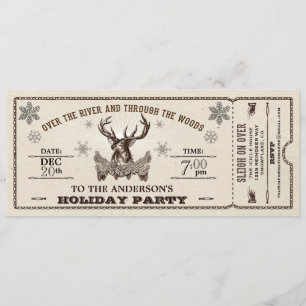 Invitation de billets pour la fête de Noël de Rein