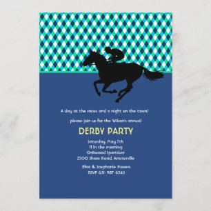 Invitation de bleu de la fierté du jockey