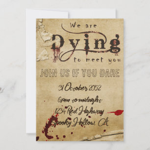 Invitation de Bloody Halloween