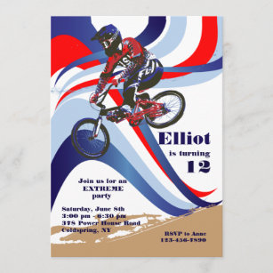 Invitations Faire Part Motocross Zazzle Fr