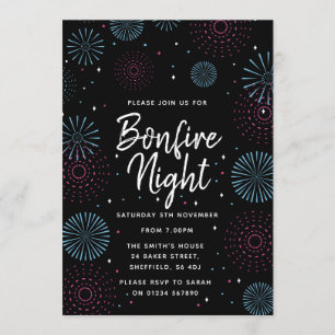 Invitation de Bonfire Night Party