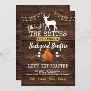 Invitation de Bonfire Party