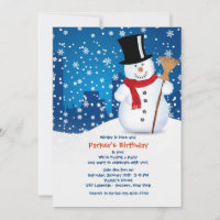 Invitation de Bonhomme de Neige Urbain