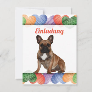 Invitation de bouledogues français