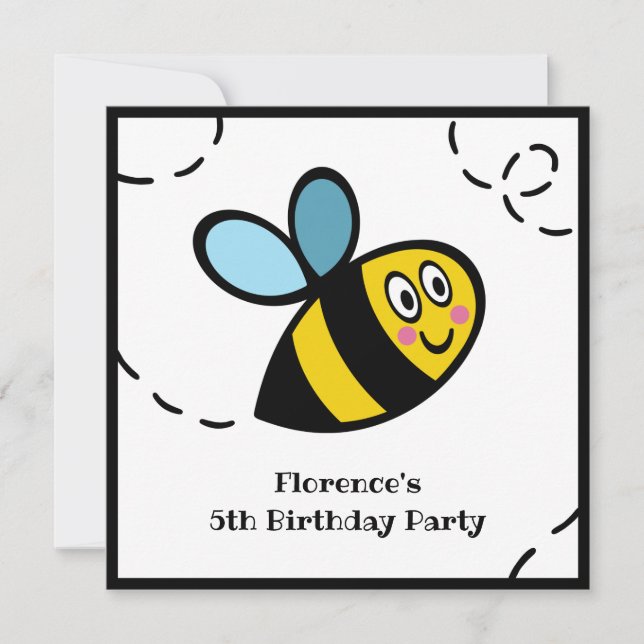 Invitation de bourdon personnalisé (Devant)