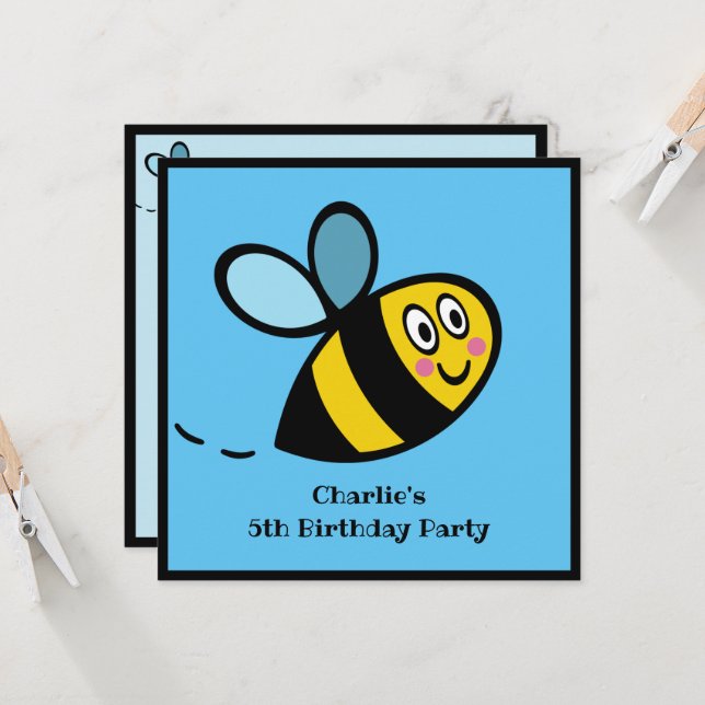 Invitation de bourdon personnalisé (Devant/Arrière en situation)
