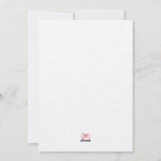 Invitation de Bow rose