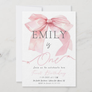 Invitation de Bow rose