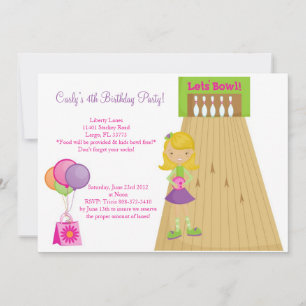 Invitation de Bowling