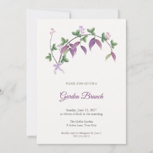 Invitation de brunch dans le jardin de vignes de L