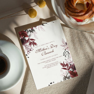 Invitation de Brunch de la Fête des Mères moderne 