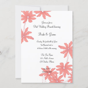 Invitation de brunch de mariage après la cérémonie