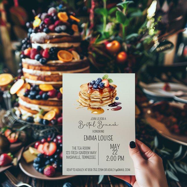 Invitation de brunch de mariage pour la mariée (Créateur téléchargé)