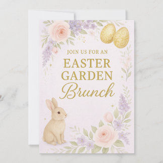 Invitation de Brunch de Pâques | Luxe Floral