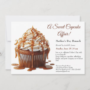 Invitation de brunch du jour du Père - Cupcake suc