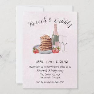 Invitation de Brunch et de Bubbly