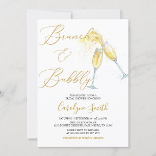 Invitation de Brunch et de Bubbly