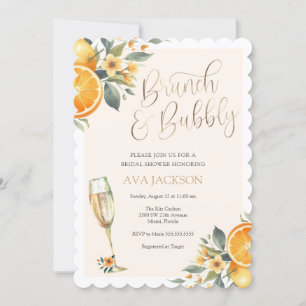Invitation de Brunch et de Bubbly