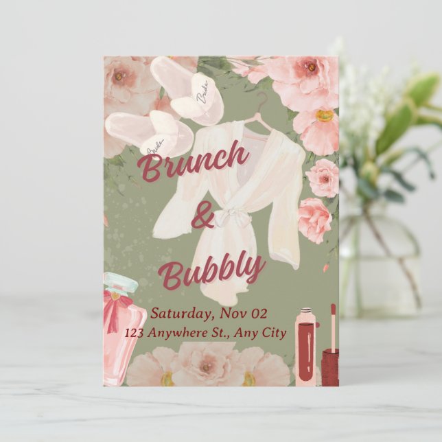 Invitation de Brunch nuptial (Debout devant)