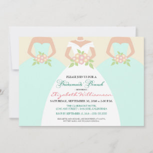 Invitation de Brunch nuptial (menthe)