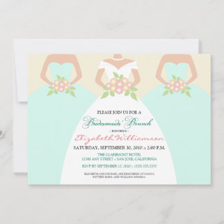 Invitation de Brunch nuptial (menthe)