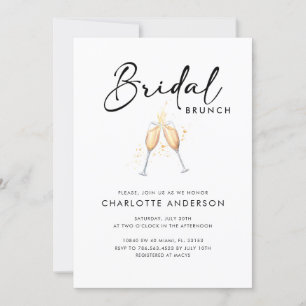 Invitation de Brunch nuptiale de script moderne