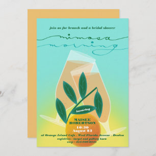 Invitation de Brunch nuptiale Mimosa