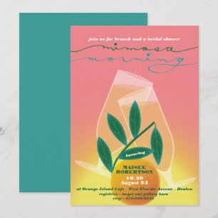Invitation de Brunch nuptiale Mimosa
