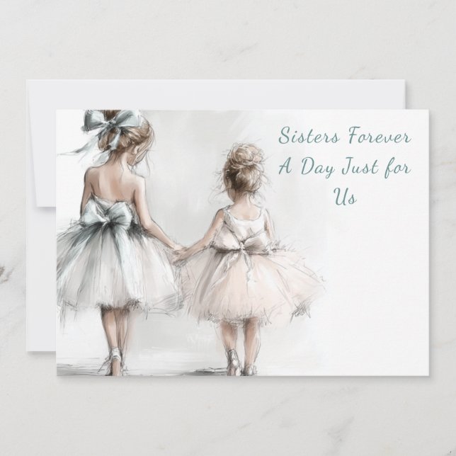 Invitation de brunch pour la journée des sœurs élé (Devant)