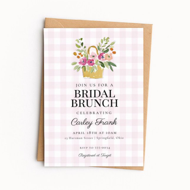 Invitation de brunch pour une douche de mariée ave (Créateur téléchargé)