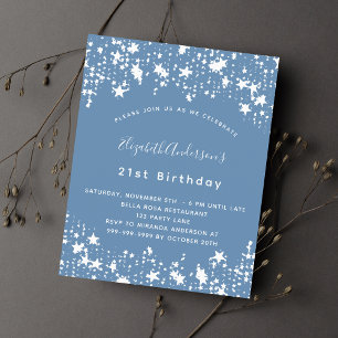 Invitation de budget d'anniversaire d'étoiles de b