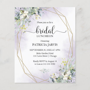 Invitation de budget de déjeuner de mariage au euc
